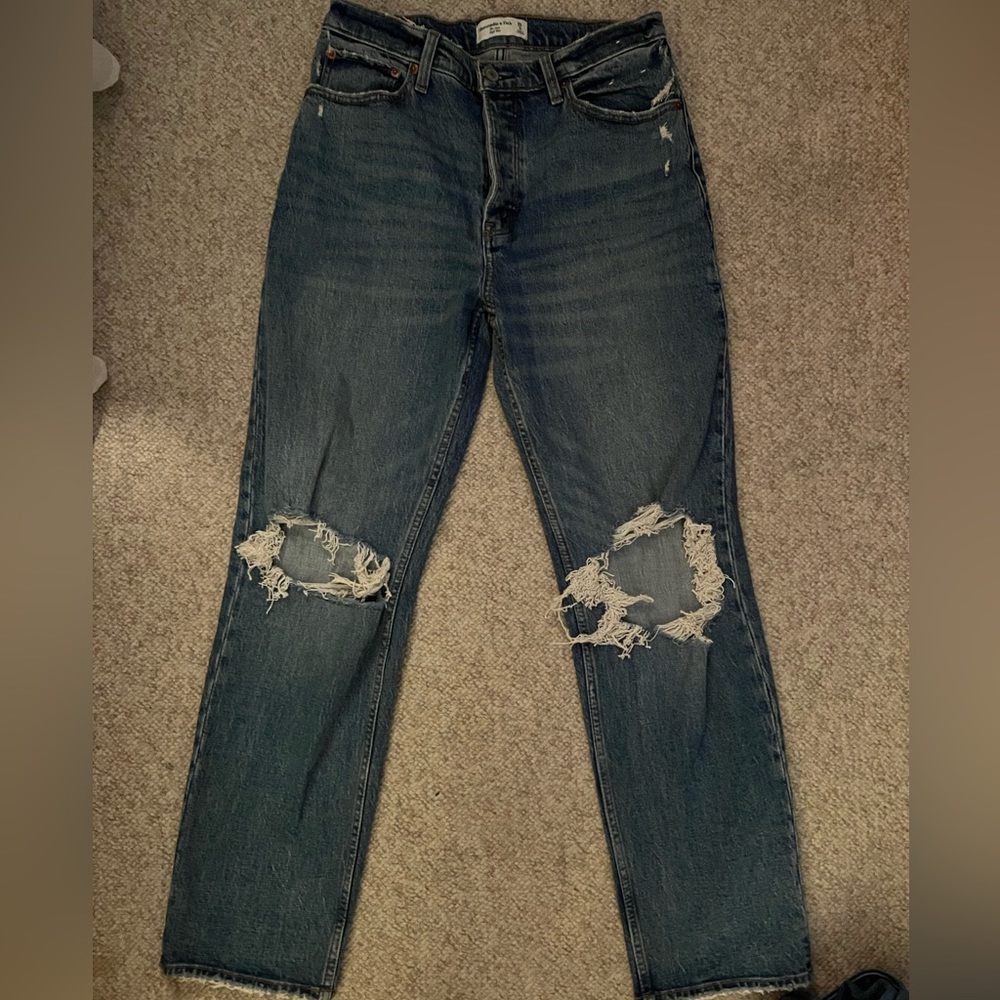 Abercrombie high rise dad jeans *worn once*